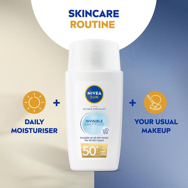 NIVEA SUN UV Face Invisible Daily Fluid SPF 50 Sunscreen thumbnail 5