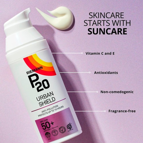 Riemann P20 Urban Shield Face SPF 50+ Sun Cream thumbnail 3