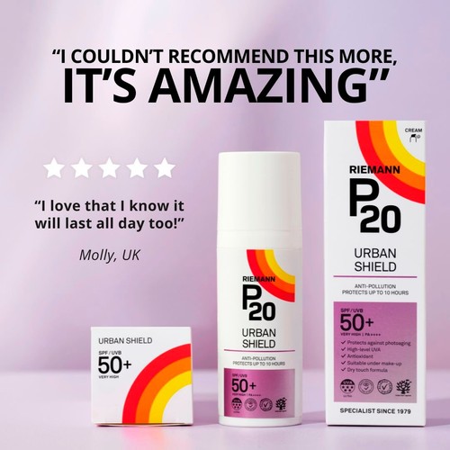 Riemann P20 Urban Shield Face SPF 50+ Sun Cream thumbnail 9