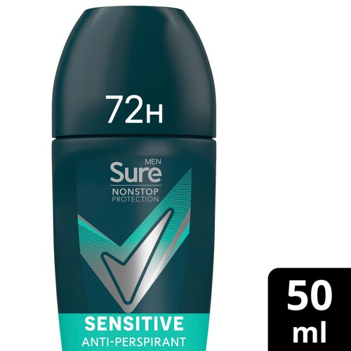 Sure Men Antiperspirant Deodorant Roll On Nonstop Sensitive