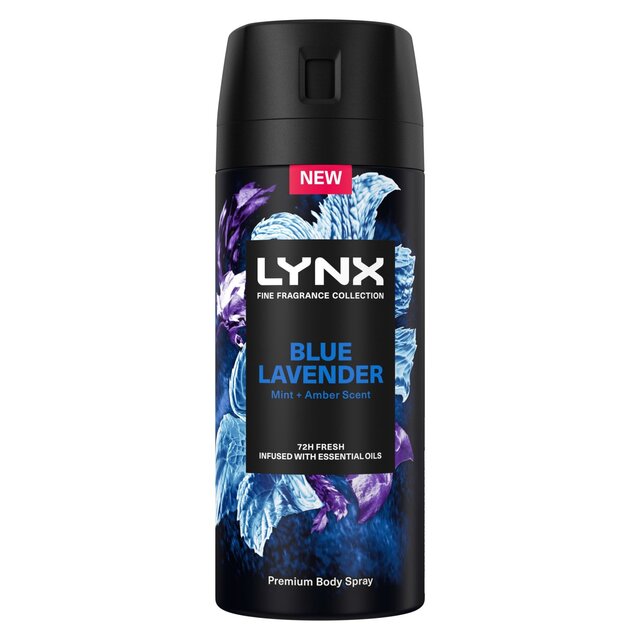 Lynx Fine Fragrance Collection Premium Deodorant Bodyspray Blue Lavender thumbnail 2