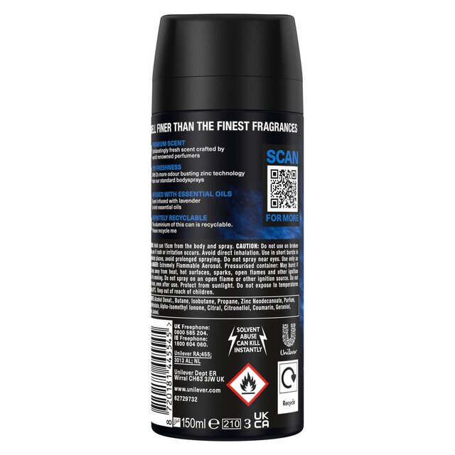 Lynx Fine Fragrance Collection Premium Deodorant Bodyspray Blue Lavender thumbnail 3