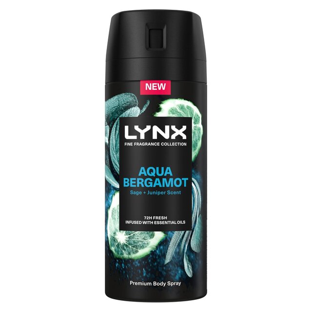 Lynx Fine Fragrance Collection Premium Deodorant Bodyspray Aqua Bergamot thumbnail 2