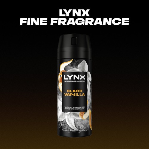 Lynx Fine Fragrance Collection Premium Deodorant Bodyspray Black Vanilla thumbnail 5