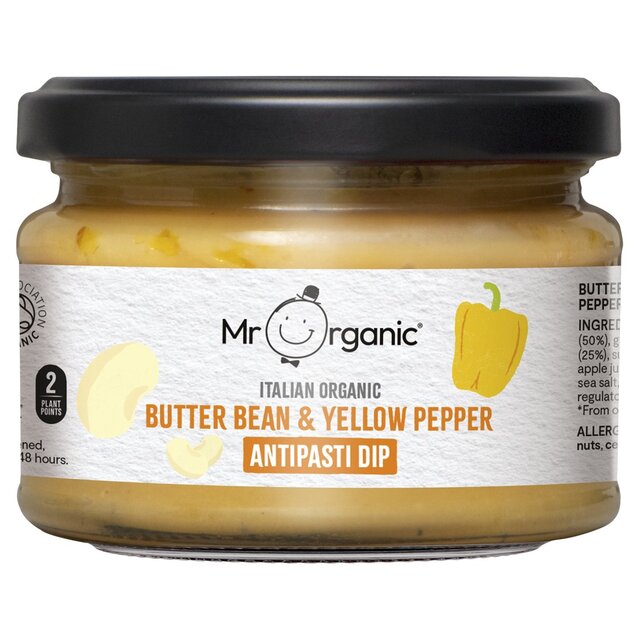 Mr Organic Butter Bean & Yellow Pepper Dip