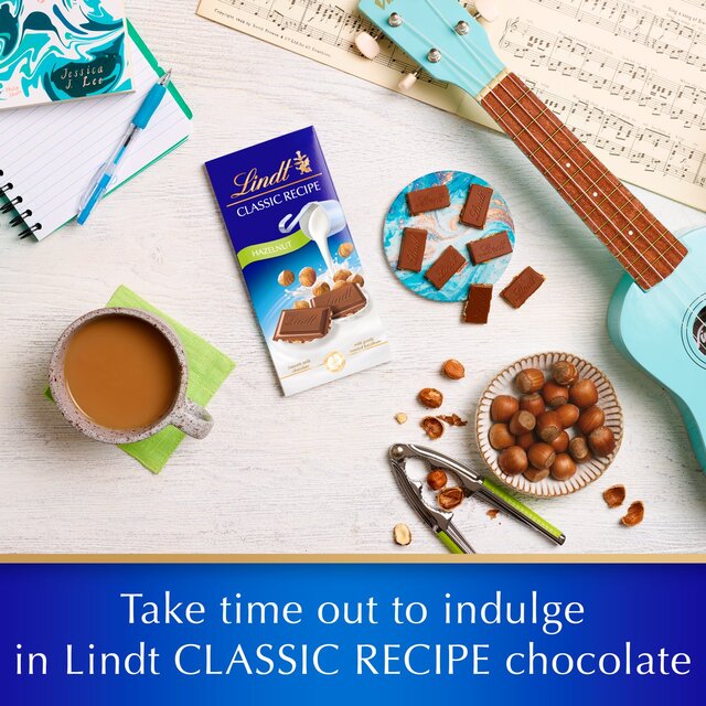 Lindt Classic Recipe Hazelnut Milk Chocolate Bar thumbnail 5