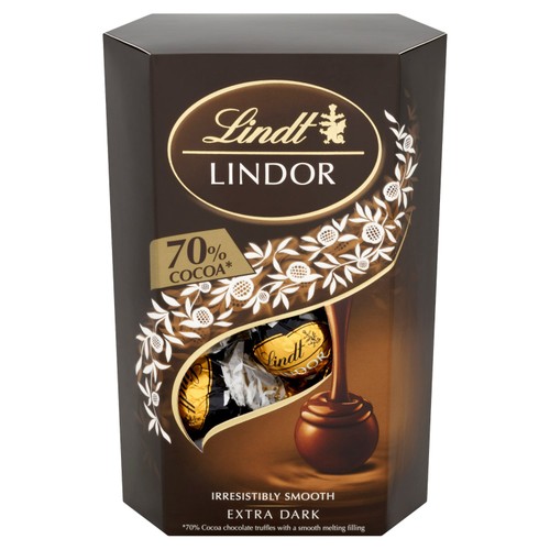 Lindt Lindor Extra Dark Chocolate Truffles Box thumbnail 3
