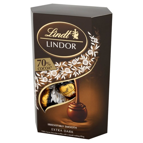 Lindt Lindor Extra Dark Chocolate Truffles Box thumbnail 4