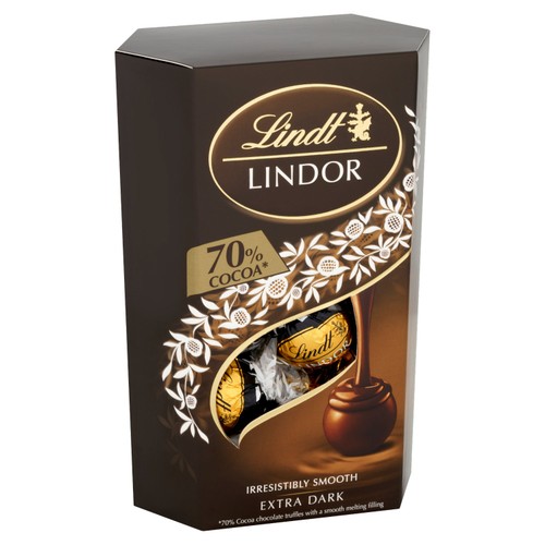 Lindt Lindor Extra Dark Chocolate Truffles Box thumbnail 5