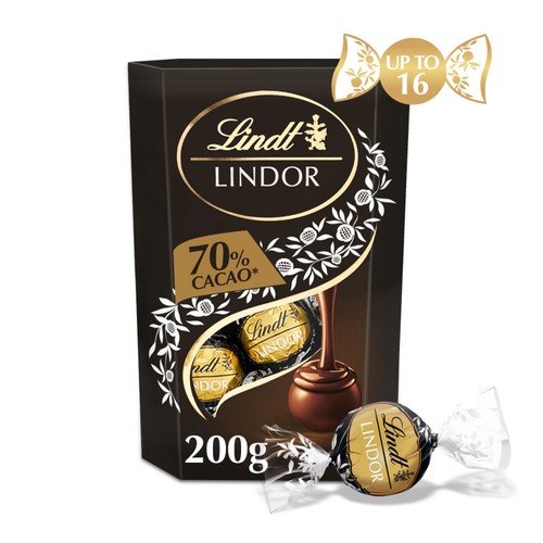 Lindt Lindor Extra Dark Chocolate Truffles Box thumbnail 7