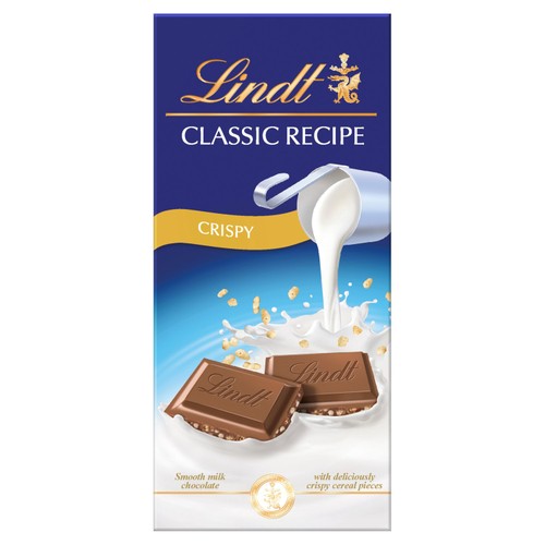Lindt Classic Recipe Crispy Milk Chocolate Bar
