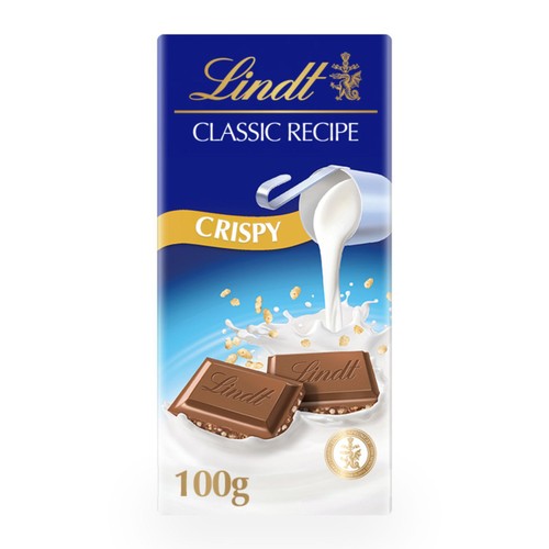 Lindt Classic Recipe Crispy Milk Chocolate Bar thumbnail 3