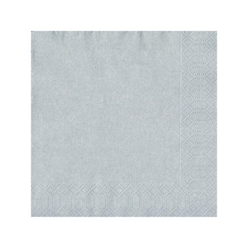 Silver Paper Napkins thumbnail 3