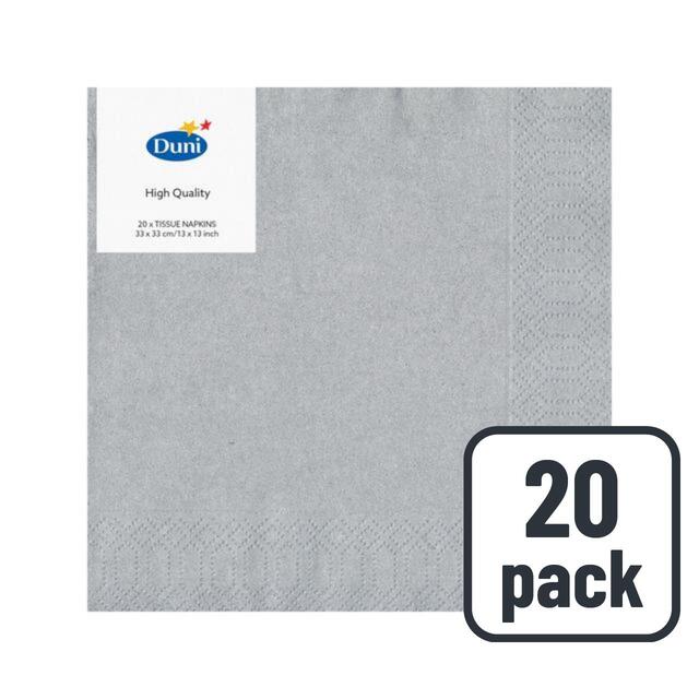 Silver Paper Napkins