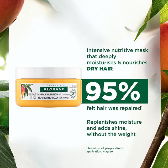 Klorane Nourishing Mask  - Dry hair- with Mango thumbnail 6