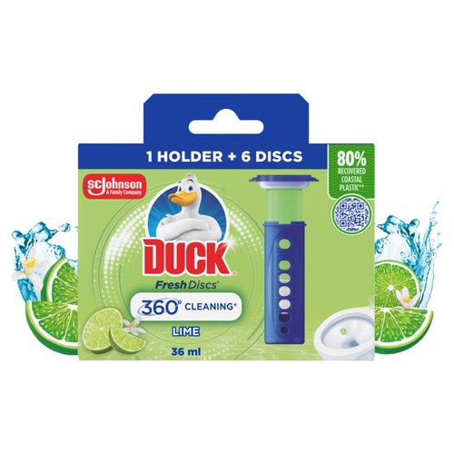 Duck Toilet Fresh Discs Holder Lime thumbnail 2