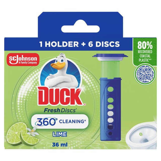 Duck Toilet Fresh Discs Holder Lime