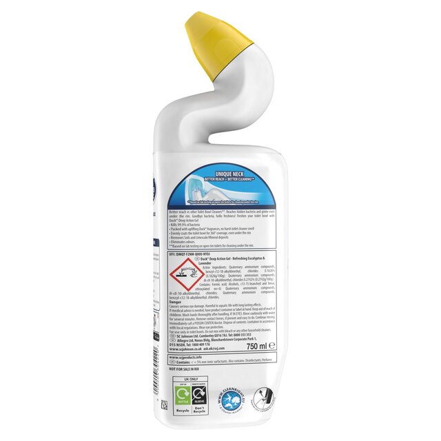 Duck Deep Action Gel Toilet Liquid Lavender & Eucalyptus thumbnail 2