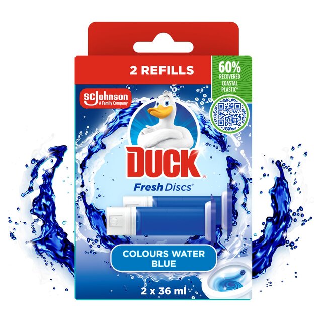 Duck Toilet Fresh Disc Duo Refills Blue