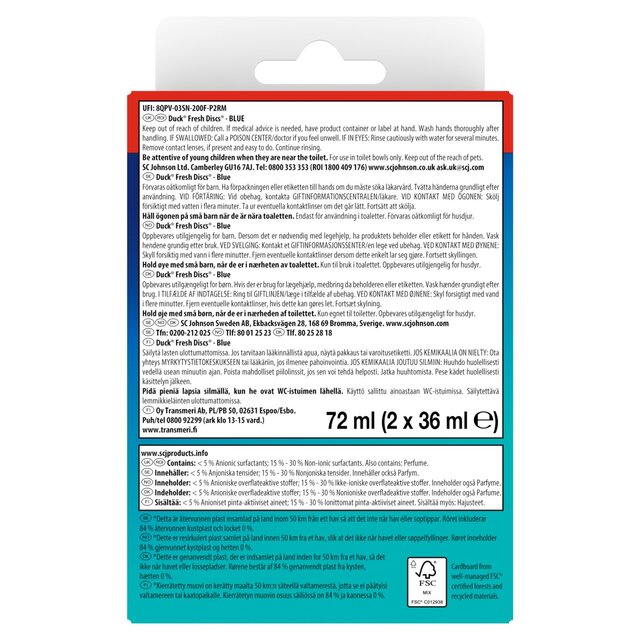 Duck Toilet Fresh Disc Duo Refills Blue thumbnail 8