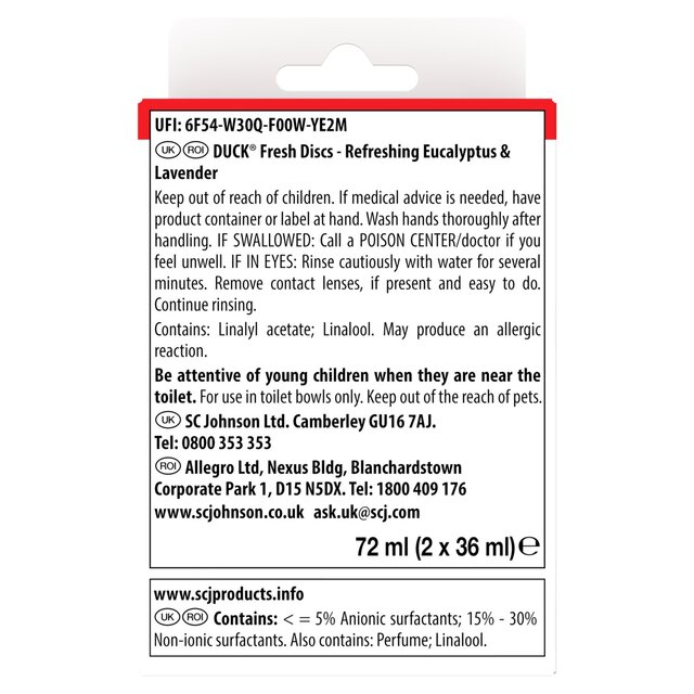 Duck Toilet Fresh Discs Duo Refills Lavender & Eucalyptus thumbnail 2