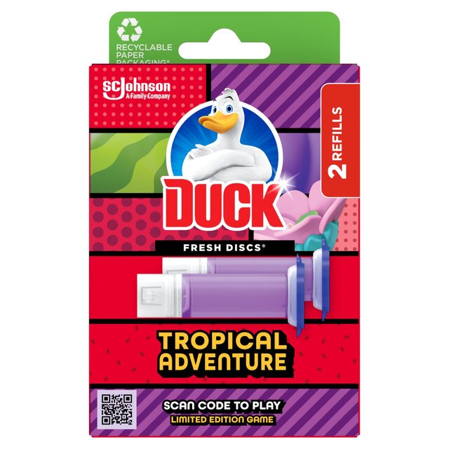 Duck Toilet Fresh Discs Duo Refills Tropical Adventure
