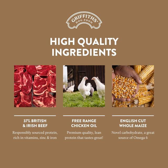 Griffiths' Original Beef Dry Dog Food thumbnail 3