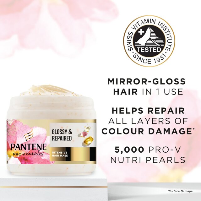 Pantene Miracles Colour Gloss Intensive Mask 300Ml thumbnail 2