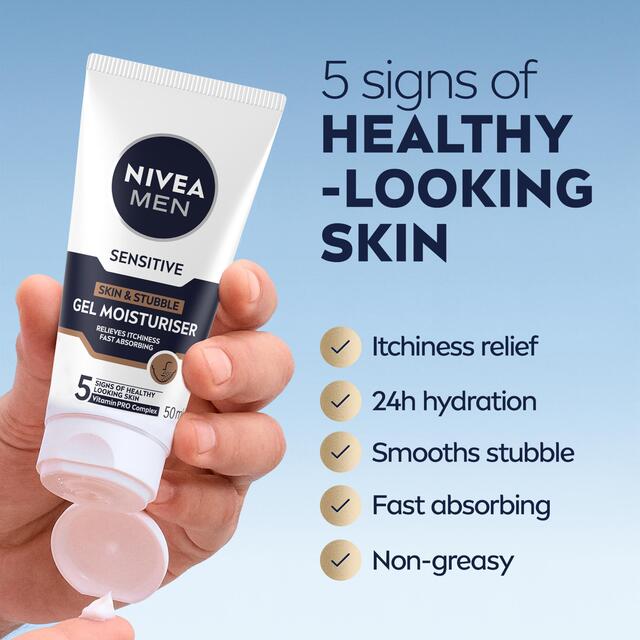 NIVEA MEN Sensitive Skin & Stubble Face Gel thumbnail 2