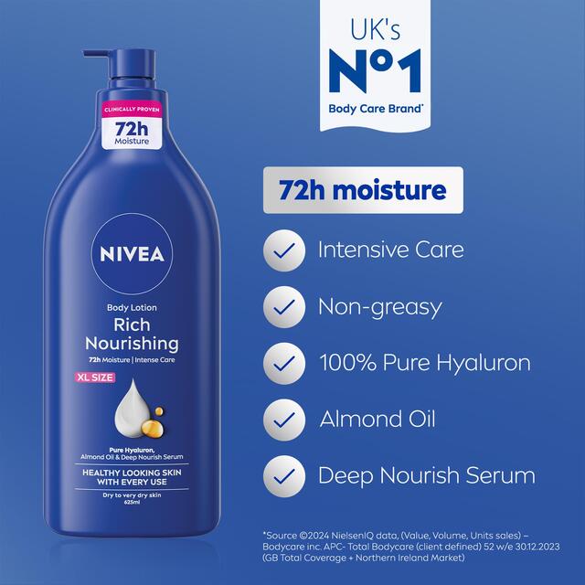 NIVEA Rich Nourishing Body Lotion thumbnail 2