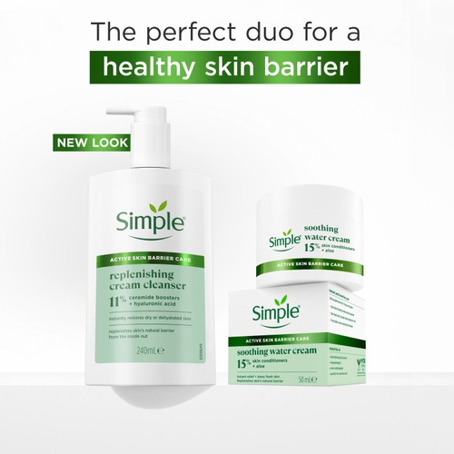 Simple Healthy Skin Barrier Replenishing Cream Cleanser  thumbnail 3