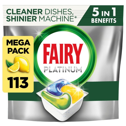Fairy Platinum All In One Lemon Dishwasher Tablets