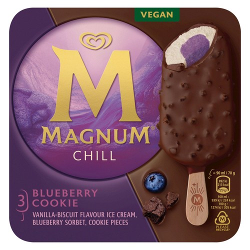 Magnum Chill Blueberry Cookie Ice Cream Sticks  thumbnail 2