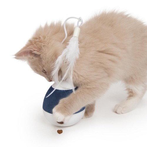 Catit Pixi Spinner Electronic Cat Toy White & Blue thumbnail 4