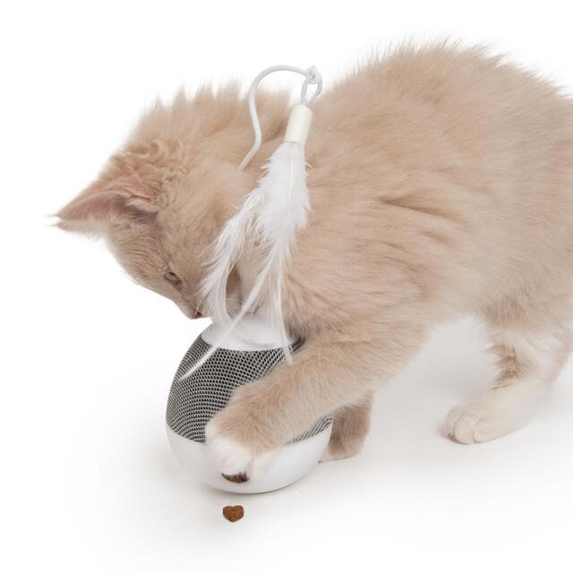 Catit Pixi Spinner Electronic Cat Toy White & Grey thumbnail 4