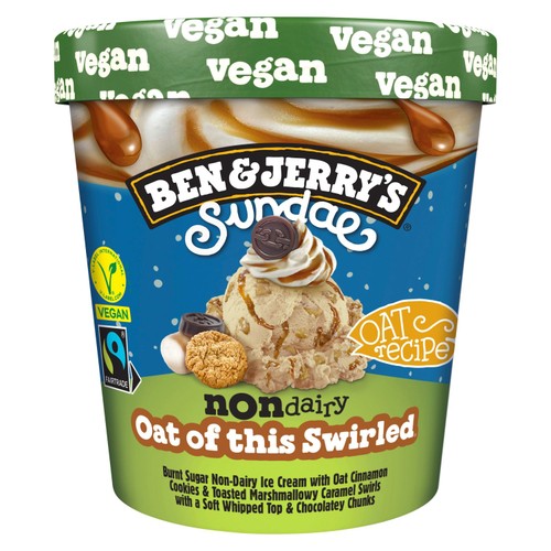 Ben & Jerry's Sundae Non Dairy Vegan Oat of this Swirled Ice Cream Tub thumbnail 2