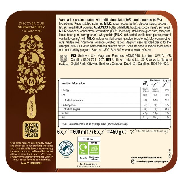 Magnum Almond Ice Cream Sticks thumbnail 3