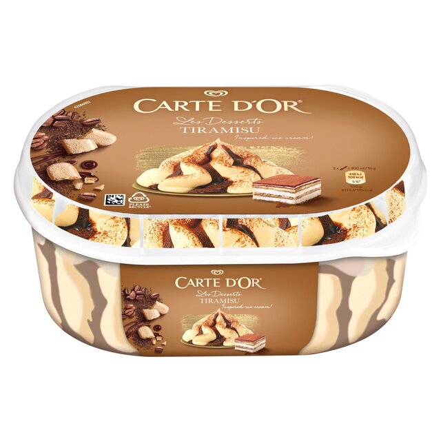 Carte D'or Tiramisu Ice Cream Dessert Tub thumbnail 2