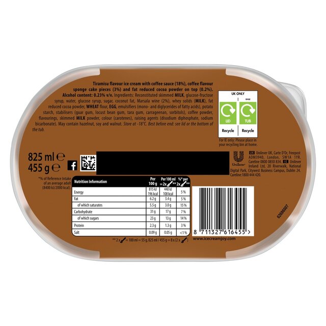 Carte D'or Tiramisu Ice Cream Dessert Tub thumbnail 3