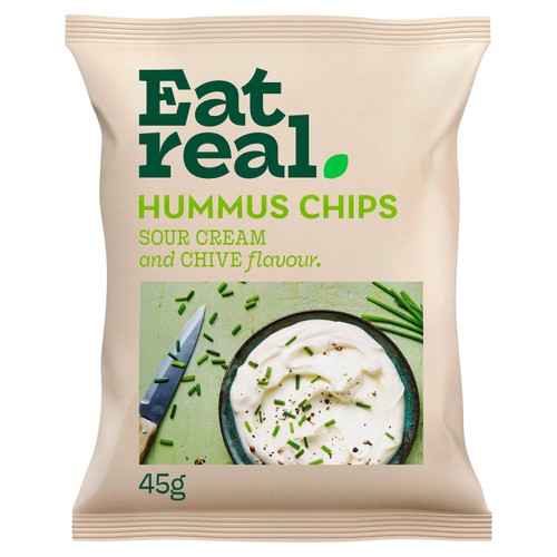 Eat Real Hummus Sour Cream & Chive Chips