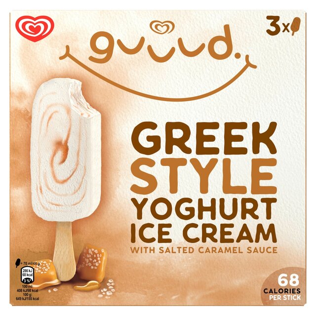 Guuud Salted Caramel Greek Style Yoghurt Lollies