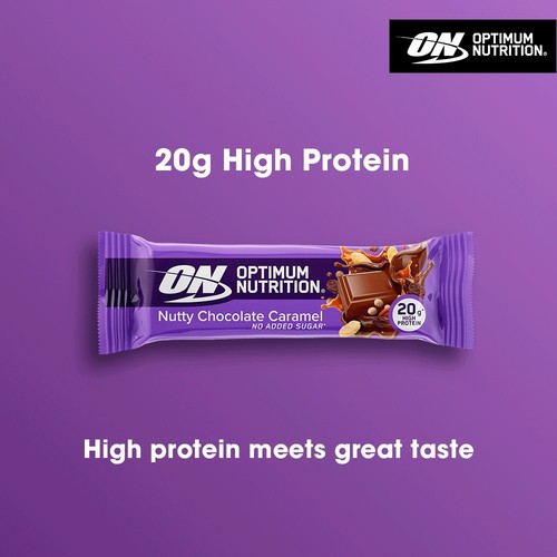 Optimum Nutrition Nutty Chocolate Caramel Protein Bar thumbnail 4