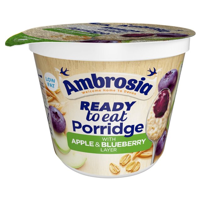 Ambrosia Ready to Eat Porridge Pot with Apple & Blueberry Layer thumbnail 2