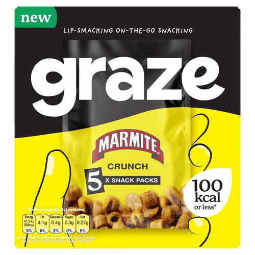 Graze Marmite Crunch Multipack Snack thumbnail 2