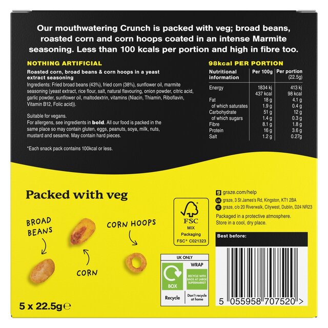 Graze-Marmite Multipack-22.5gx5 Snacks thumbnail 4