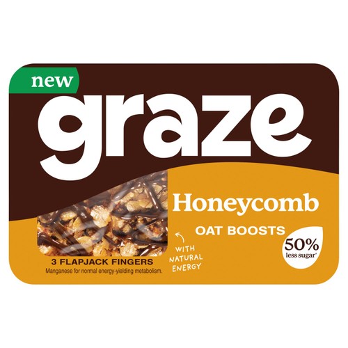 Graze Honeycomb Oat Boosts Flapjack Snack thumbnail 2