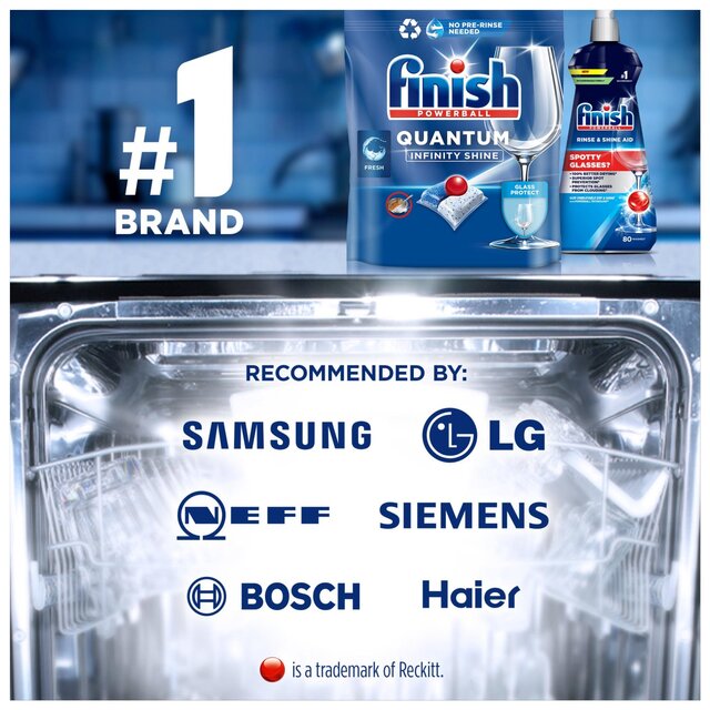 Finish Quantum Infinity Shine Regular Dishwasher Tablets thumbnail 4