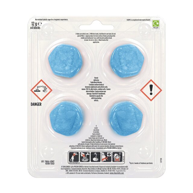 Harpic Hygienic & Fresh Marine Stickers Toilet Freshener thumbnail 6