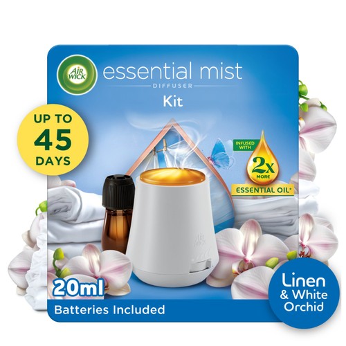 Airwick Essential Mist Kit Linen & Petals