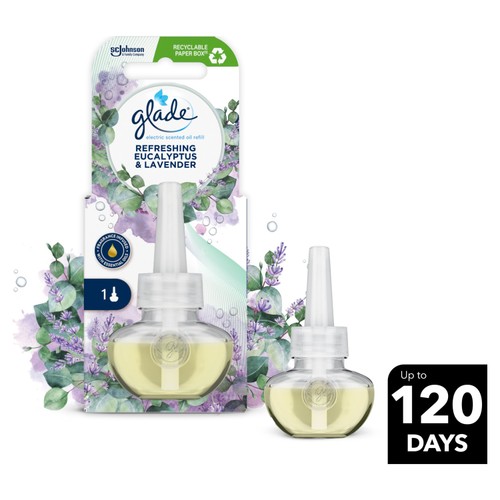 Glade Plug In Refill, Electric Scented Oil, Eucalyptus & Lavender thumbnail 6